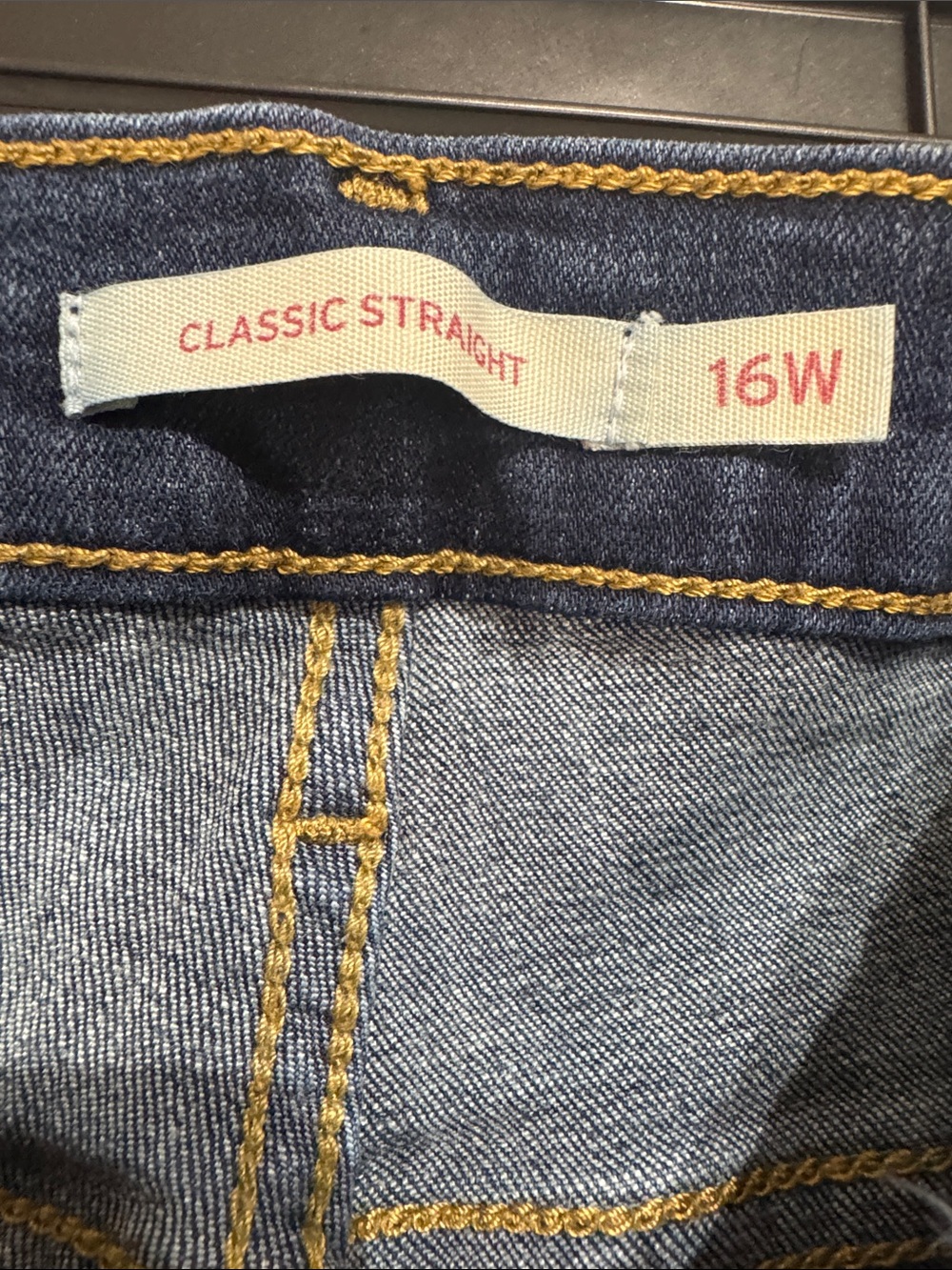 Levi's Indigo Straight Leg Jeans - Picture 2 of 5